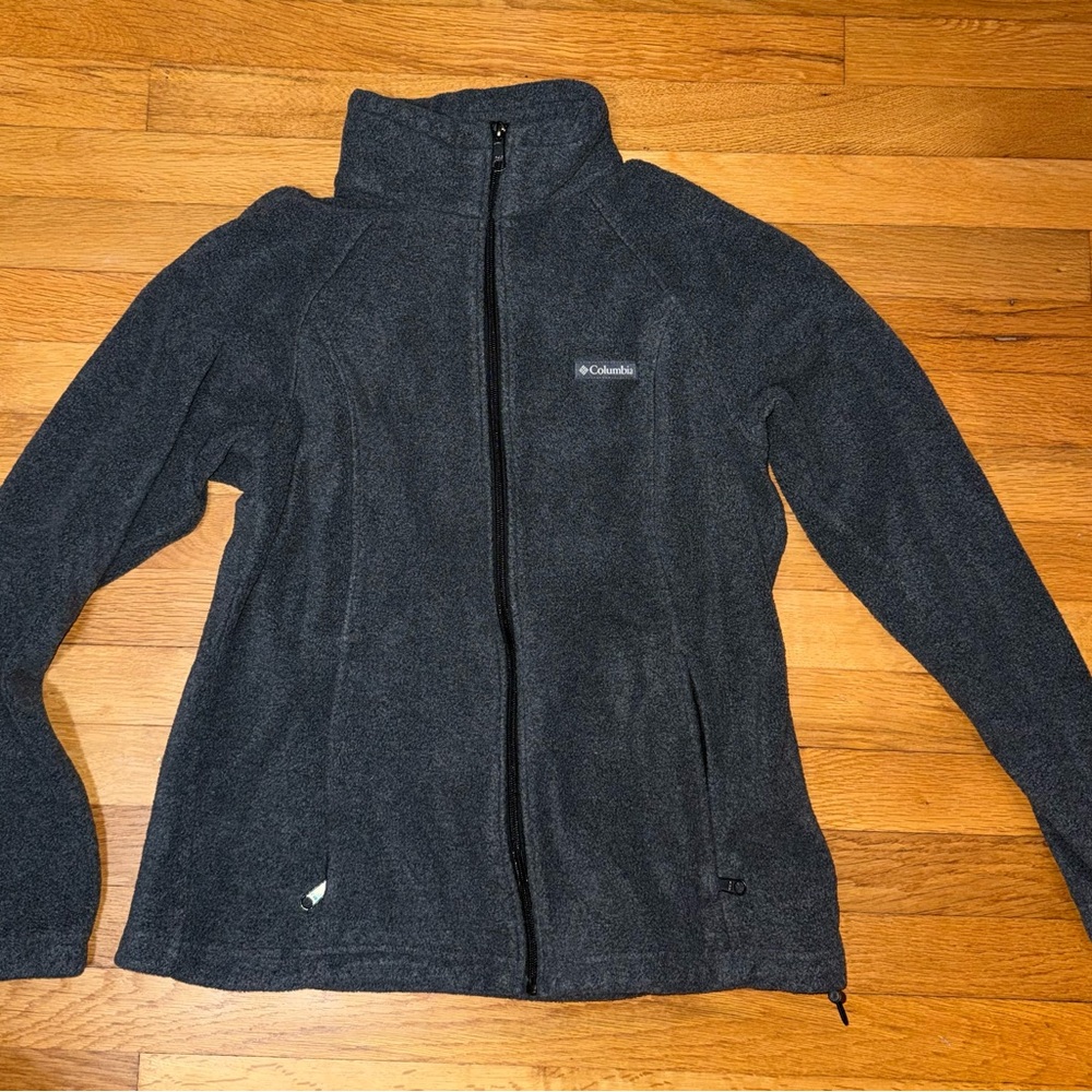 Columbia Women's Charcoal Full-Zip Teddy Fleece Jacket